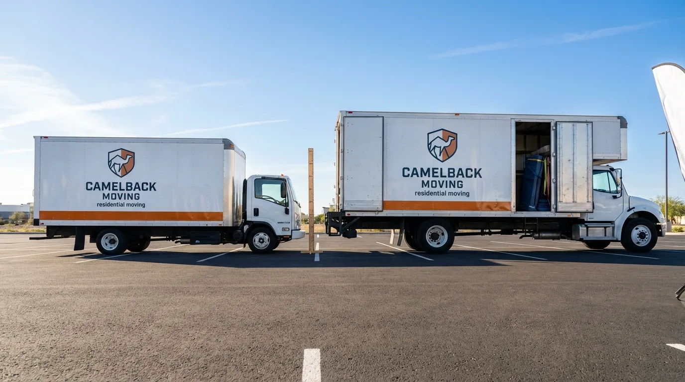 Moving truck size capacity guide in Charlestown